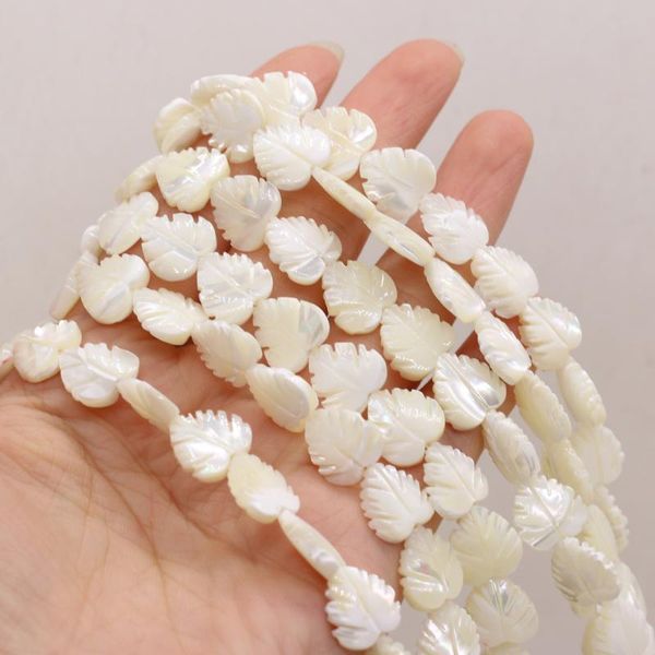 

other 2021 latest product natural shell white leaf-shaped beaded for making diy necklace bracelet women's jewelry comfortable to wear