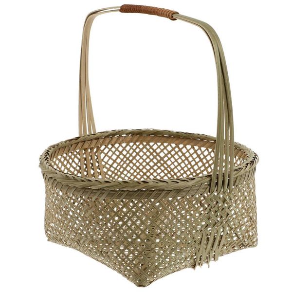 

storage baskets 1pc creative natural basket hand woven fruit handheld