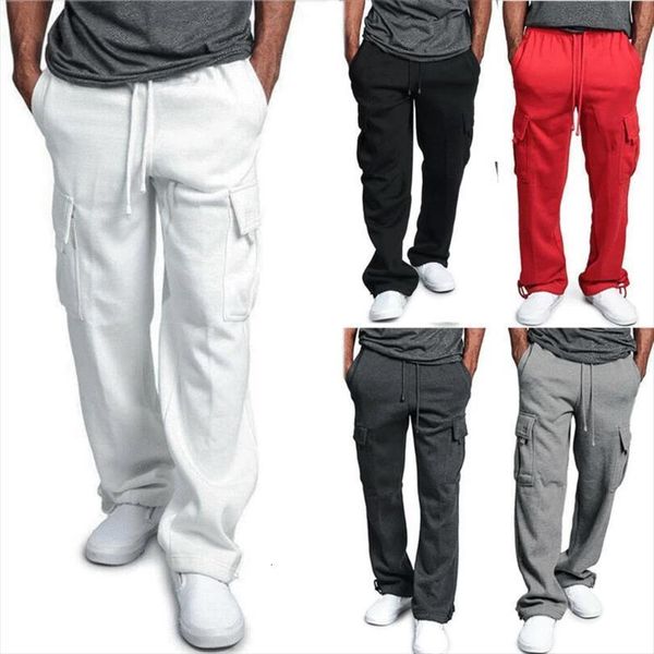 

fleece joggers cargo combat tracksuit women pant bottoms casual loose trousers, Black