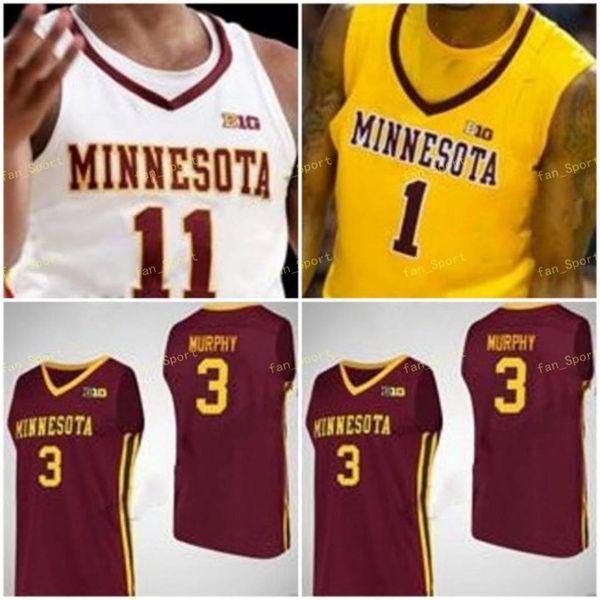 

ncaa college minnesota golden gophers basketball jersey 25 daniel oturu 31 brock stull 35 matz stockman 42 michael hurt custom stitched, Black