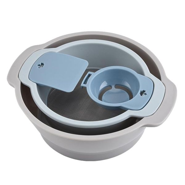 

baking & pastry tools 4pcs/set egg yolk separator knead dough pot flour sieve mixing bowl sugar shaker cup shape bakeware