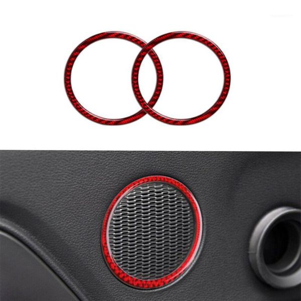 

for mustang 2021-2021 door speaker panel cover red trim