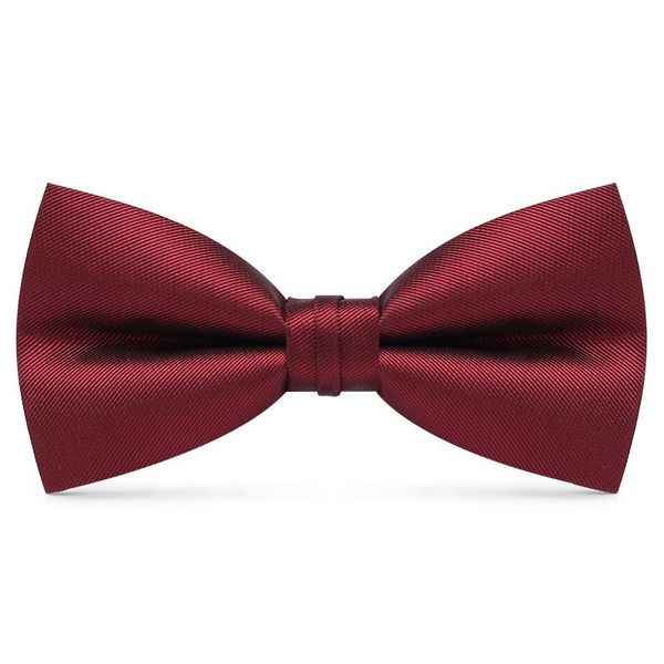 

bow ties men's solid color groom wedding tie man wine red suit shirt black dress, Black;gray