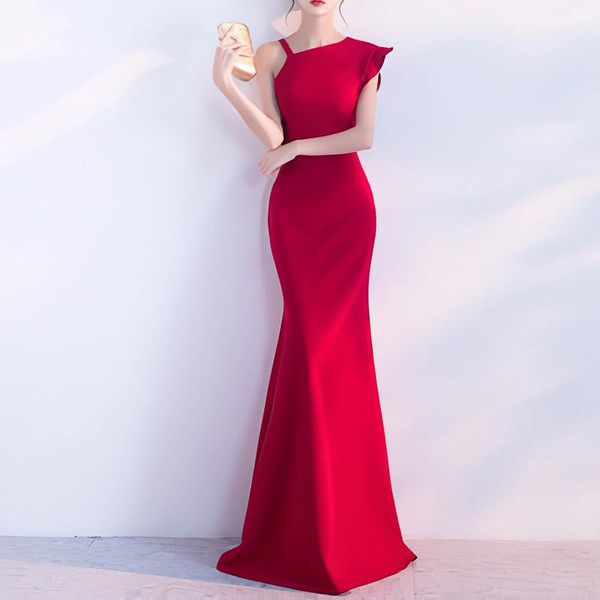 

casual dresses 2021 summer women bandage dress one shoulder sleeveless ruffles night club trumpet celebrity evening party mermaid, Black;gray