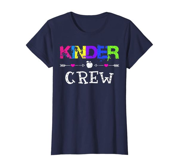 

Kindergarten Teacher T-Shirt Kinder Crew First Day Of School, Mainly pictures