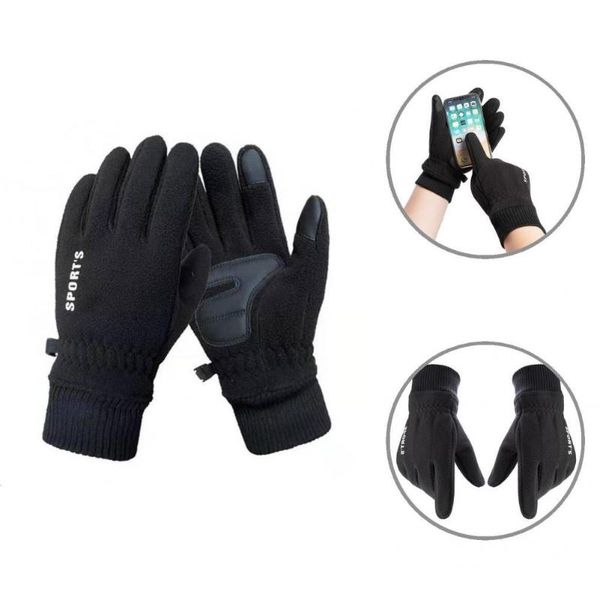 

ski gloves good winter lint fleece fade resistant utility work touch screen cycling 1 pair