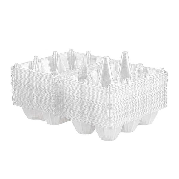 

storage bottles & jars 36pcs egg cartons clear plastic holder container tray for family pasture,refrigerator storage,6 grids