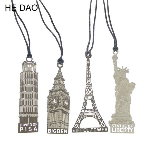 

bookmark london elizabeth eiffel tower statue of liberty metal book markers for books paper clips office supplies