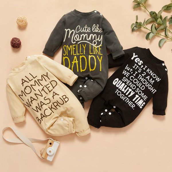 

born infant baby boys rompers girls cute letter print keep warm romper outfits set soft comfortable jumpsuits, Blue