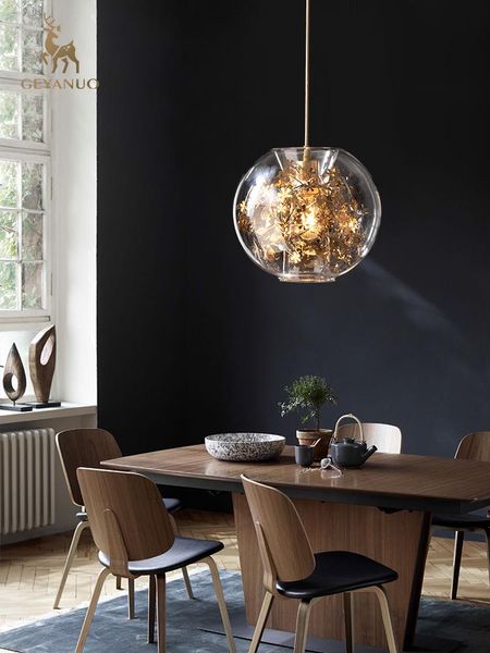 

pendant lamps all copper creative nordic minimalist modern staircase light luxury restaurant bar dining room chandelier