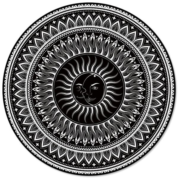

carpets mandala datura buddhism ethnic pattern rugs and for home living room round rug children rooms non-slip