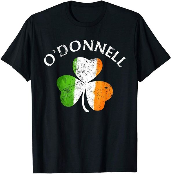 

o'donnell shirt irish shamrock st patricks day t-shirt t-shirt size m-5xl, White;black
