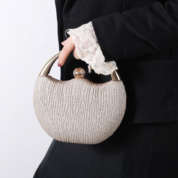 

evening bags retro glitter portable banquet bag fashion arc dinner wedding party beading designer hamdbags