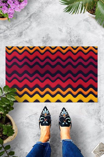 

carpets wave door mat bedroom kitchen bath floor mats home entrance multipurpose doormat non-slip 45*70cm