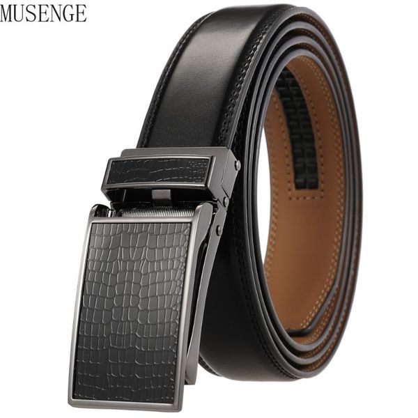 

belts fashion men's belt jeans luxury genuine leather trouser waist male designer stone pattern buckle gift for men black 3cm, Black;brown