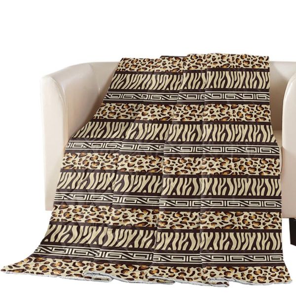 

comforters & sets animal skin patchwork leopard color print summer quilt polyester air-conditioning comforter soft blanket bedspread bed cov