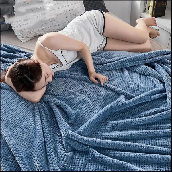 

blankets lamb fleece blanket double-sided thickened coral single bed double