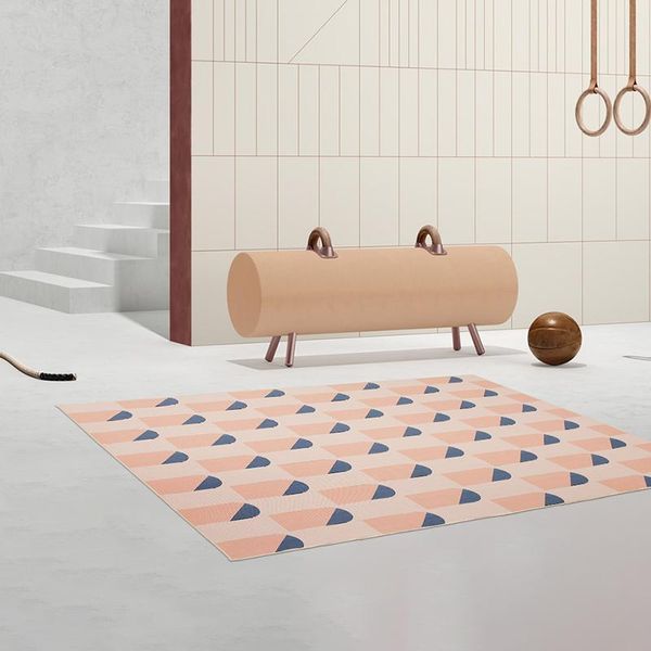 

carpets nordic ins art rug abstract carpet living room bathroom non-slip floor mat kids decoration home bedroom soft rugs