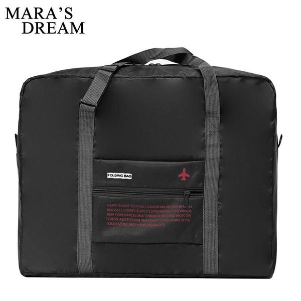

duffel bags mara's dream women travel bag solid color large capacity polyester fashon can fold casual storage