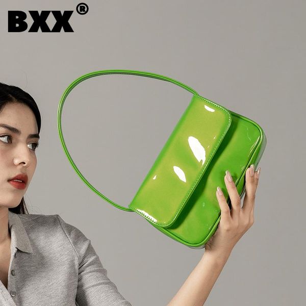 

evening bags [bxx] simple solid color pu leather for women 2021 summer shoulder bag handbags trending luxury hand hs570