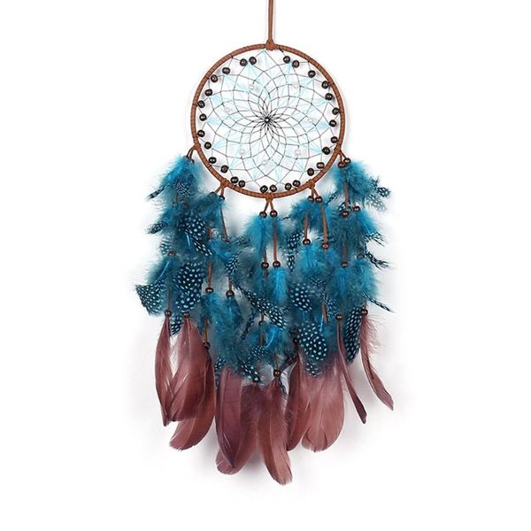 

decorative objects & figurines boho feather dream catcher with/without led fairy lights wall hanging ornaments