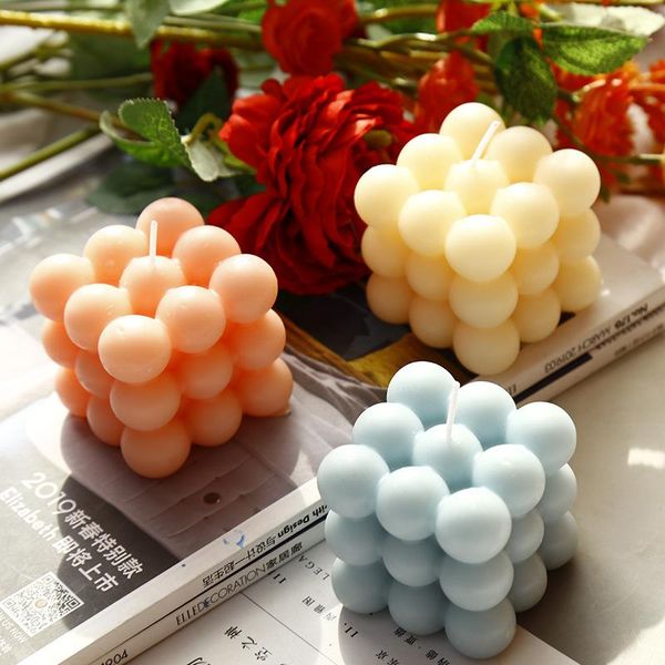 

candles 1pc small bubble cube candle soy wax relax birthday gift party supplies