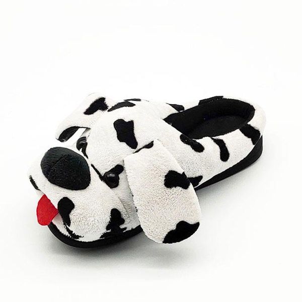 

slippers dog indoor special offer custom warm winter hedgeh lovers home thick hard bottom shoes on floor, Black