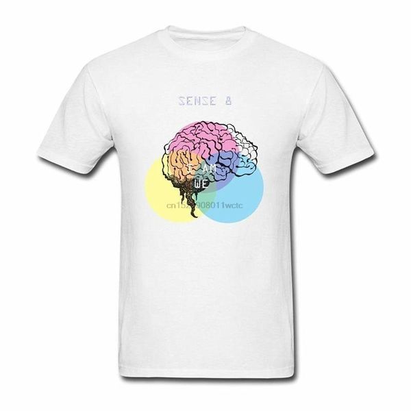 

men's t-shirts sense8 tv art design t shirt for men, White;black