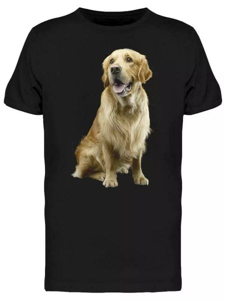 

studio sgolden retriever tee men's -image by shutterstock, White;black