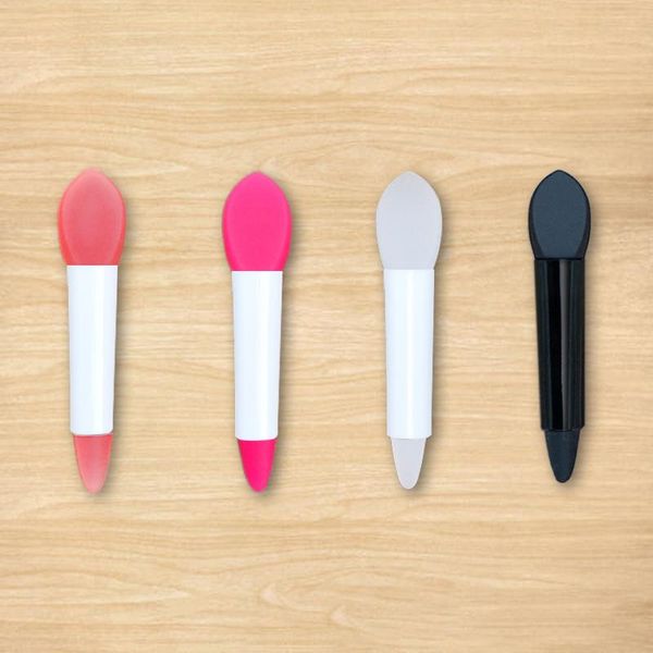 

makeup brushes pink mini double-head silicone lip brush cute mask spoon beauty tool