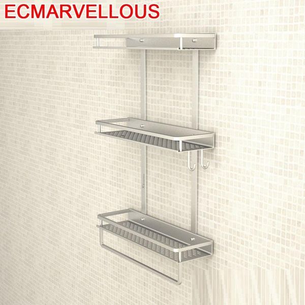 

bathroom shelves storage holder badkamer accessoires etagere salle de bain estanteria pared banheiro shower wall shelf organizer