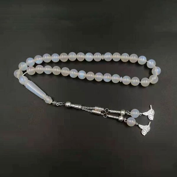 

beaded, strands blue light resin tasbih rosary bead islamic muslim adha eid gift misbaha arabic jewelry 2021 fashion accessories on hand, Black