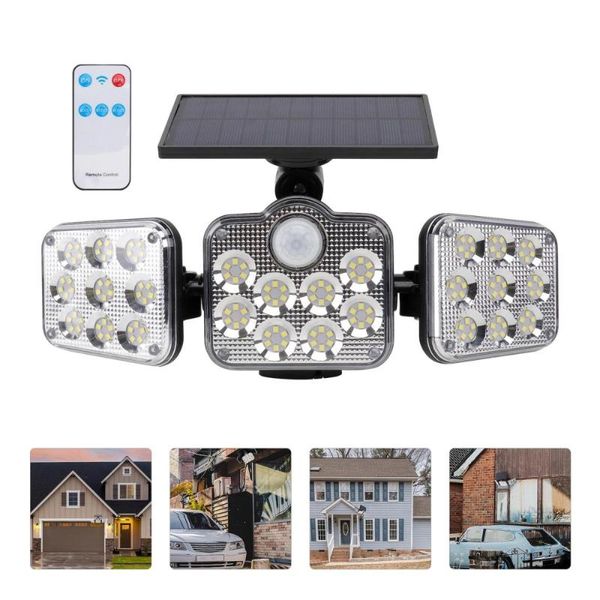 

wall lamp 1pc human body induction waterproof solar light chic street black
