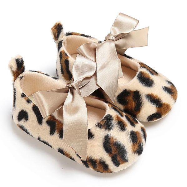 

first walkers toddler cute girl leopard print tie soft born anti-slip baby shoes classic sports sneakers