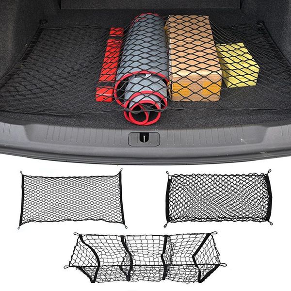 

car net rear trunk storage cargo luggage nylon elastic holder mess nets pocket for van pickup suv mpv hatchback sedan organizer