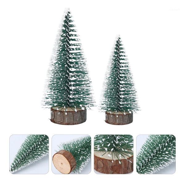

christmas decorations 6pcs mini tree stick white cedar desksmall