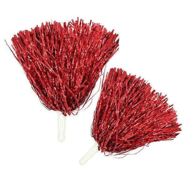 

decorative flowers & wreaths cheerlear pompon red