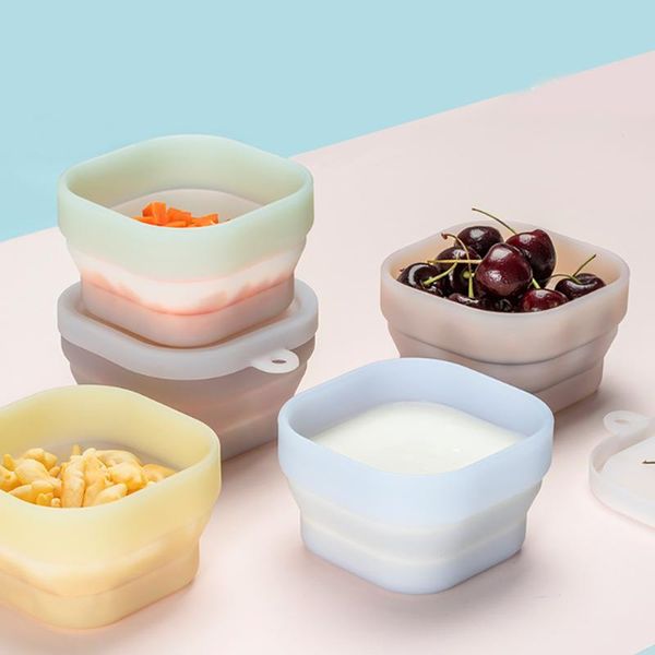 

bowls 300ml silicone collapsible bowl portable travel outdoor activities for camping hiking kitchen office school