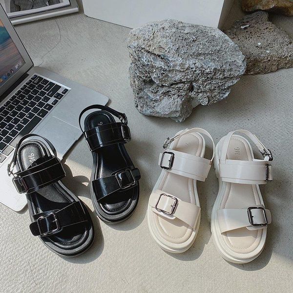 

sandals 2021 fashion summer cool breathable open toe women shoes comfortable casual, Black