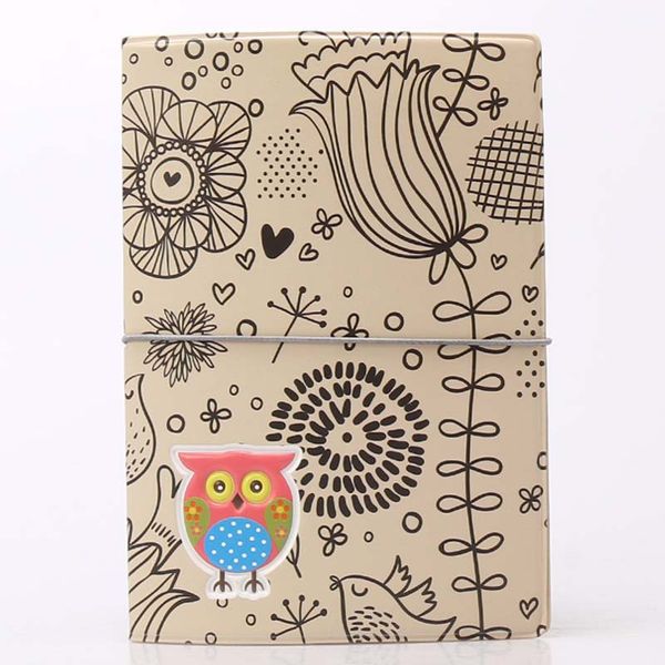 

owl cartoon passport cover multifunction passport holder for travel, Brown;gray