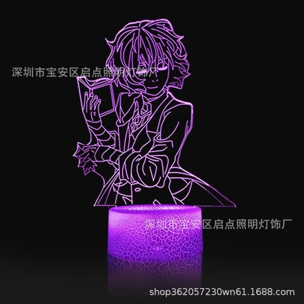 

gift day manwenhao rabies taizai zhi night colorful remote control creative bedroom atmosphere 3d desk lamp