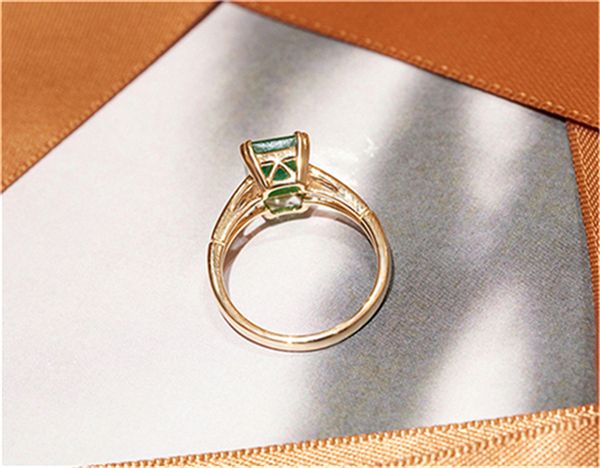 

zambian emerald ring, Golden;silver