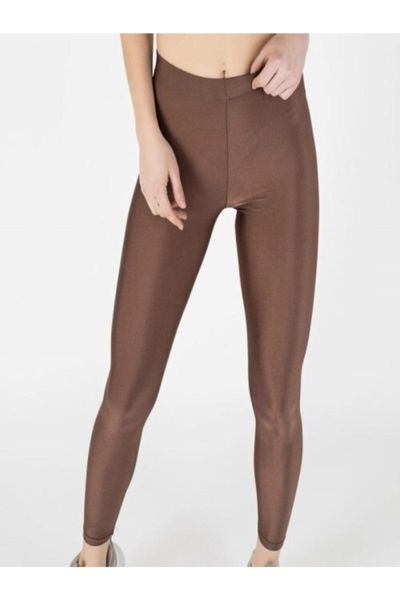 

women's leggings mink short belt shiny disco pfw-ml4056, Black