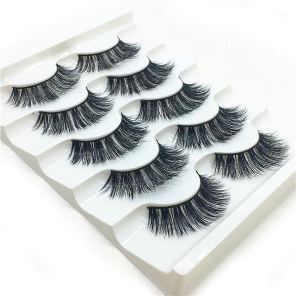 

box 3d false lashes fluffy strip eyelashes long natural party fake wholesale & drop 1