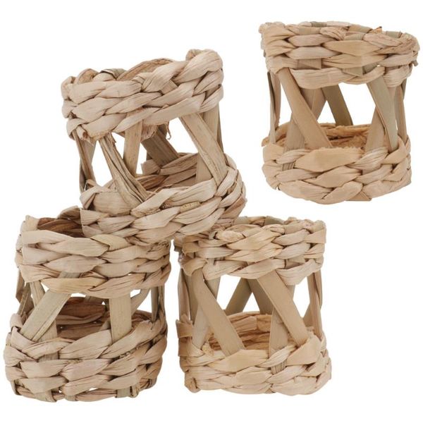 

napkin rings 4pcs creative holder banquet weaving craft buckles