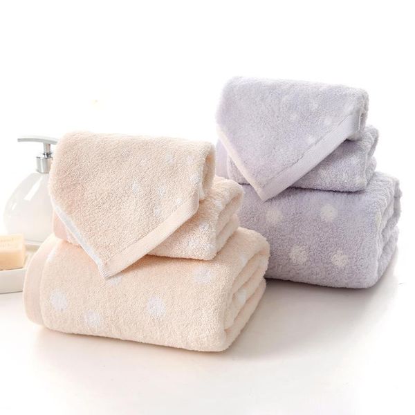 

towel cotton bath set 140*70cm 32*72cm soft absorbent 3pcs
