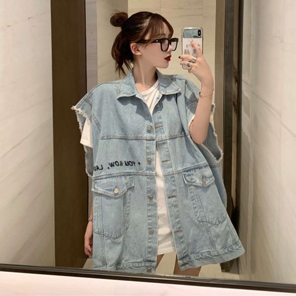 

women's jackets coats net red denim versatile vest jacket rfp6, Black;brown