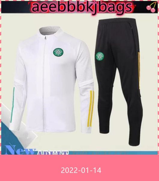 

new 2021 celtic soccer tracksuit 20/21 jacket football training suit long section men's sports running clothing, Black