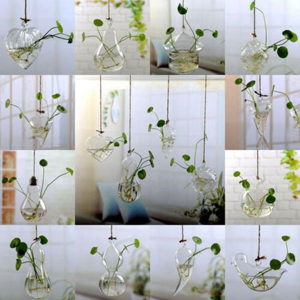 

vases wall hanging light bulb glassvase flower plant terrarium container home decor