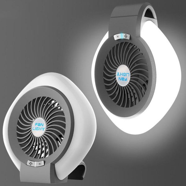 

portable adjustable fan light night usb charging camping lamp for outdoor tent fishing office bedroom lanterns
